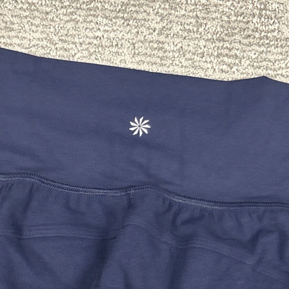 Athleta Salutation High Rise Joggers Womens Medium Navy Pockets 531288 Yoga New - Picture 10 of 11